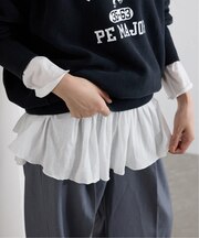 レイヤードペプラムロンTEE