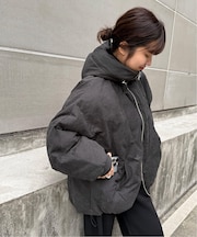 中綿ボリュームフードブルゾン