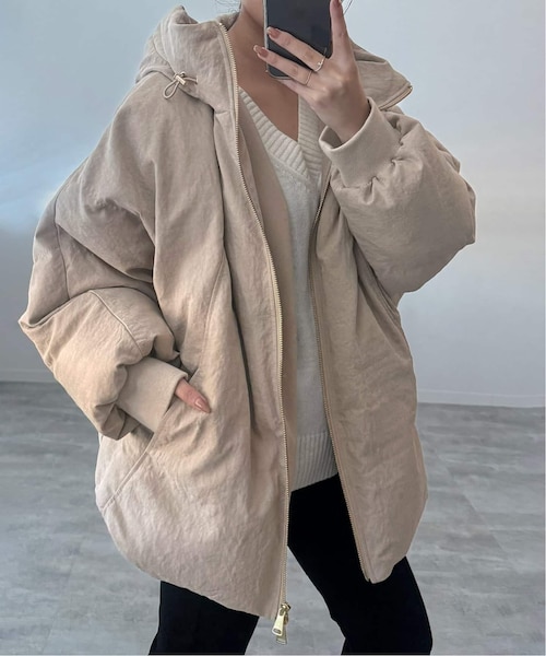 中綿ボリュームフードブルゾン｜フォーワンセブン スローブイエナの