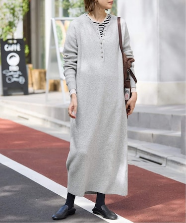 エアリーヘンリーニットワンピース