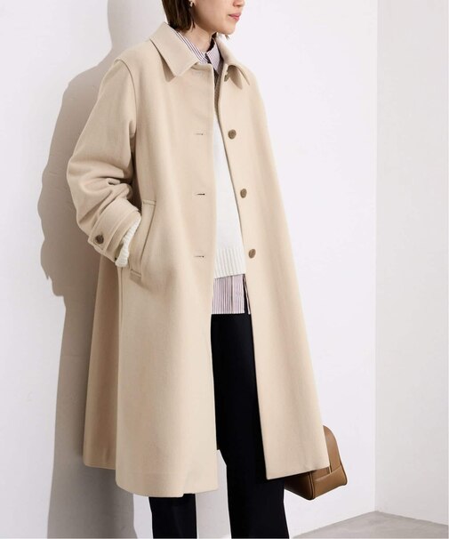 Super100s ステンカラーコート