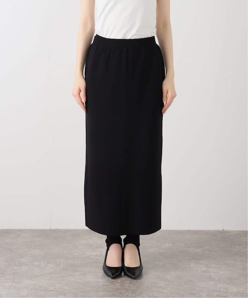 レイヤードニットスカート