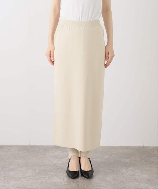 レイヤードニットスカート