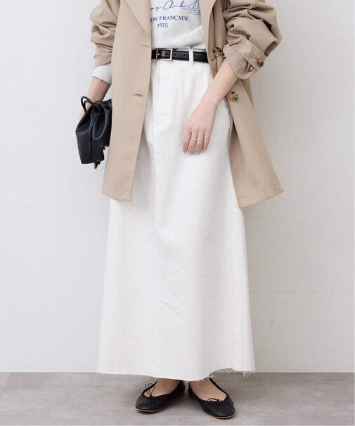 LE DENIM BOXY TUCK デニムスカート