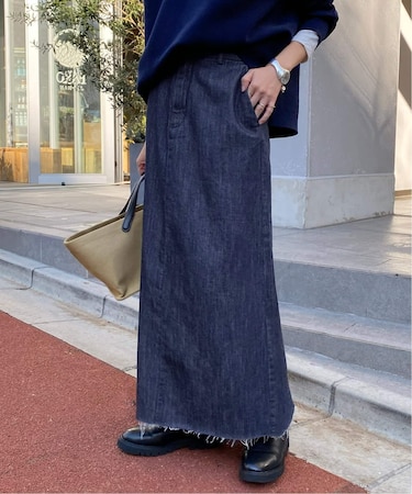 LE DENIM BOXY TUCK デニムスカート