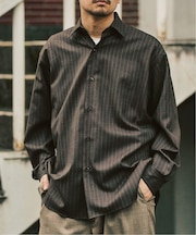 【LE JAPON ATELIER】 Akita レギュラーウールシャツ