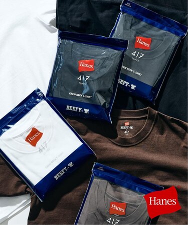 【Hanes × 417 EDIFICE】別注 BEEFY CREW NECK T-SHIRT（MODERN FIT）