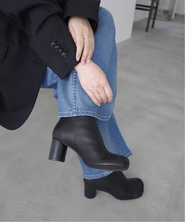 《追加4》SLOBE スクエアトゥショートブーツ