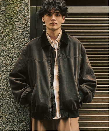 デニム ジップヨークジャケット