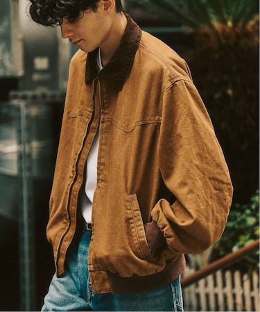 デニム ジップヨークジャケット