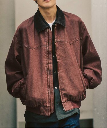 デニム ジップヨークジャケット