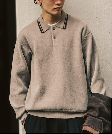 モールニットポロシャツ