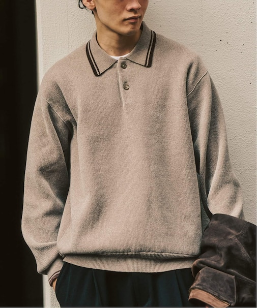 モールニットポロシャツ