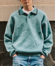 モールニットポロシャツ