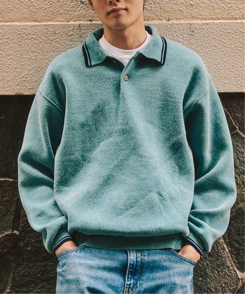 モールニットポロシャツ