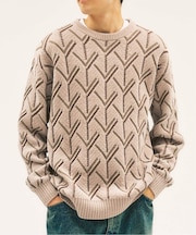 ジオメジャガードニット