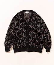 モールパターンカーディガン