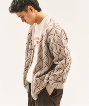 モールパターンカーディガン