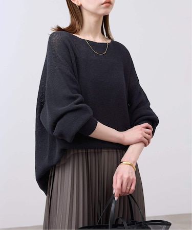 《追加》リネン混畦ニット