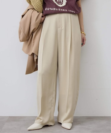 サテンタックパンツ