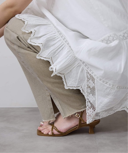 リバーレースキャミワンピース