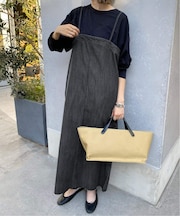 LEDENIM ナローフレアデニムジャンパースカート