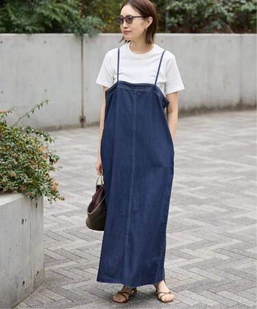 LEDENIM ナローフレアデニムジャンパースカート