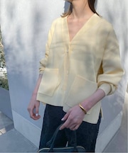 《WEB・一部店舗限定/追加》スムースニットカーディガン