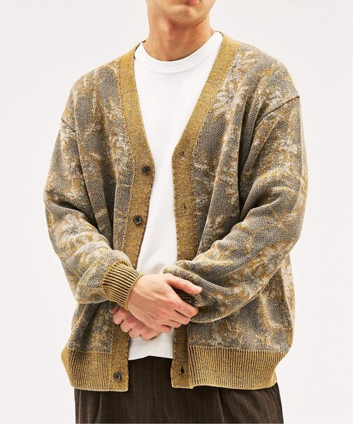 インディゴジャガードカーディガン