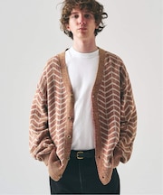 インディゴジャガードカーディガン