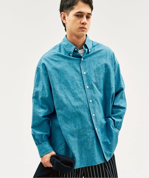 【MOONLIGHT CLOTHING】 BIG B.D Chambrayシャツ