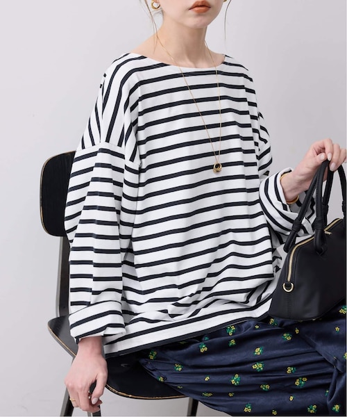 LE MINOR/ルミノア SLOBE別注 ビッグボーダロンTEE SLOBE IENA｜LE MINOR/ルミノア SLOBE別注 ビッグボーダロンTEE