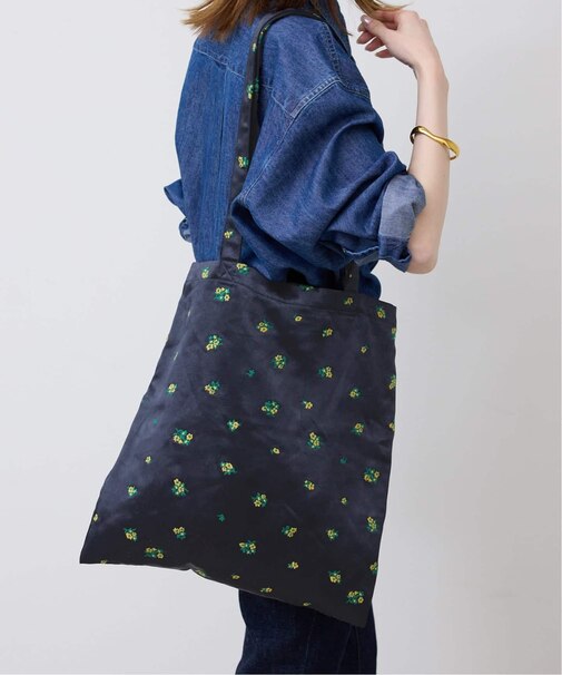 FLOWER SATINトートバッグ