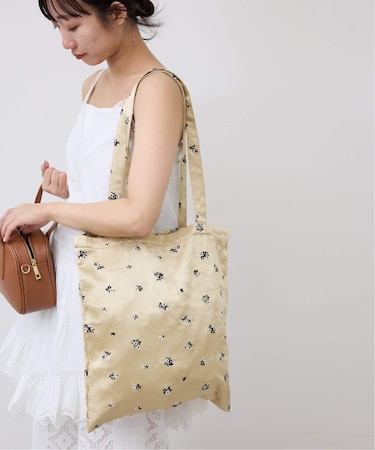 FLOWER SATINトートバッグ