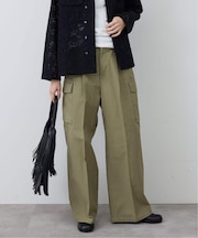 バックサテンミリタリーパンツ