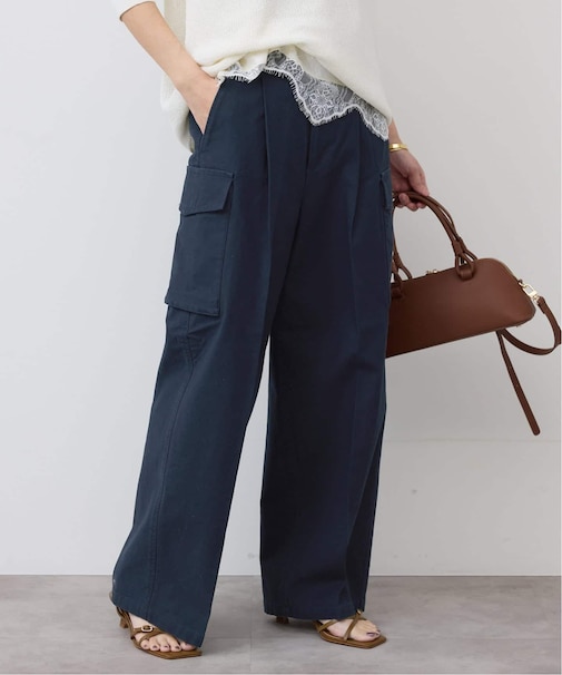 バックサテンミリタリーパンツ