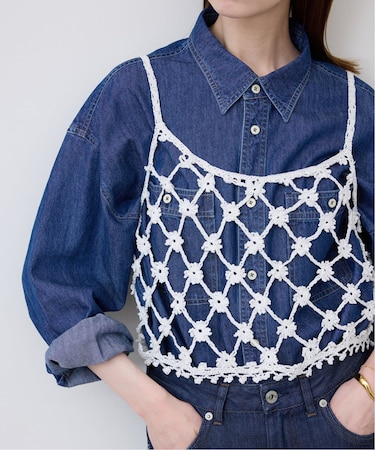 コットンフラワークロシェビスチェ