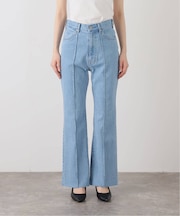 LE DENIM PINNED FLARE LEG