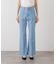 LE DENIM PINNED FLARE LEG