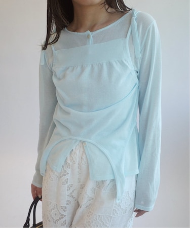 tyn.TGOR/トゴール SLOBE別注 タンクセットカーディガン