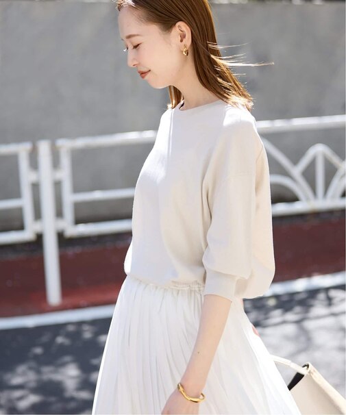 《シリーズあり》コットンキュプラハーフスリーブプルオーバー