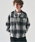 オンブレチェックジップブルゾン
