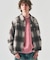 オンブレチェックジップブルゾン