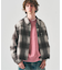 オンブレチェックジップブルゾン