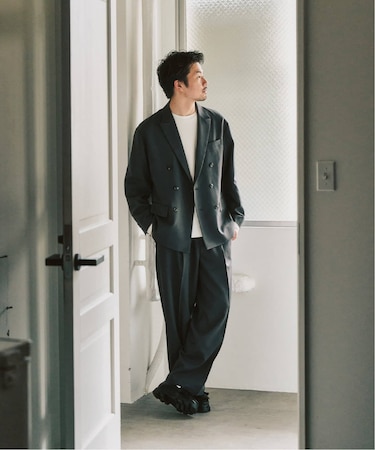 TRダブルワイドセットアップ ”ジャケット1点+パンツ1点” の2点セット