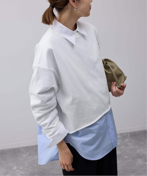 ミニ裏毛カットオフショートプルオーバー