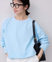 ミニ裏毛カットオフショートプルオーバー