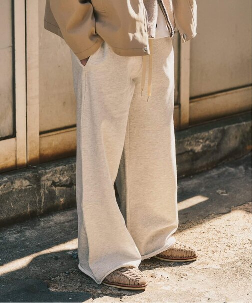 ワイドレッグ スウェットパンツ