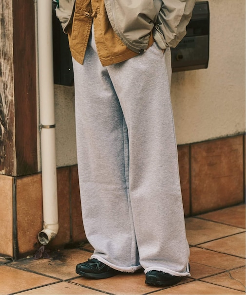 ワイドレッグ スウェットパンツ