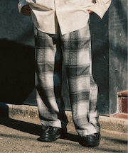 オンブレチェック イージーパンツ